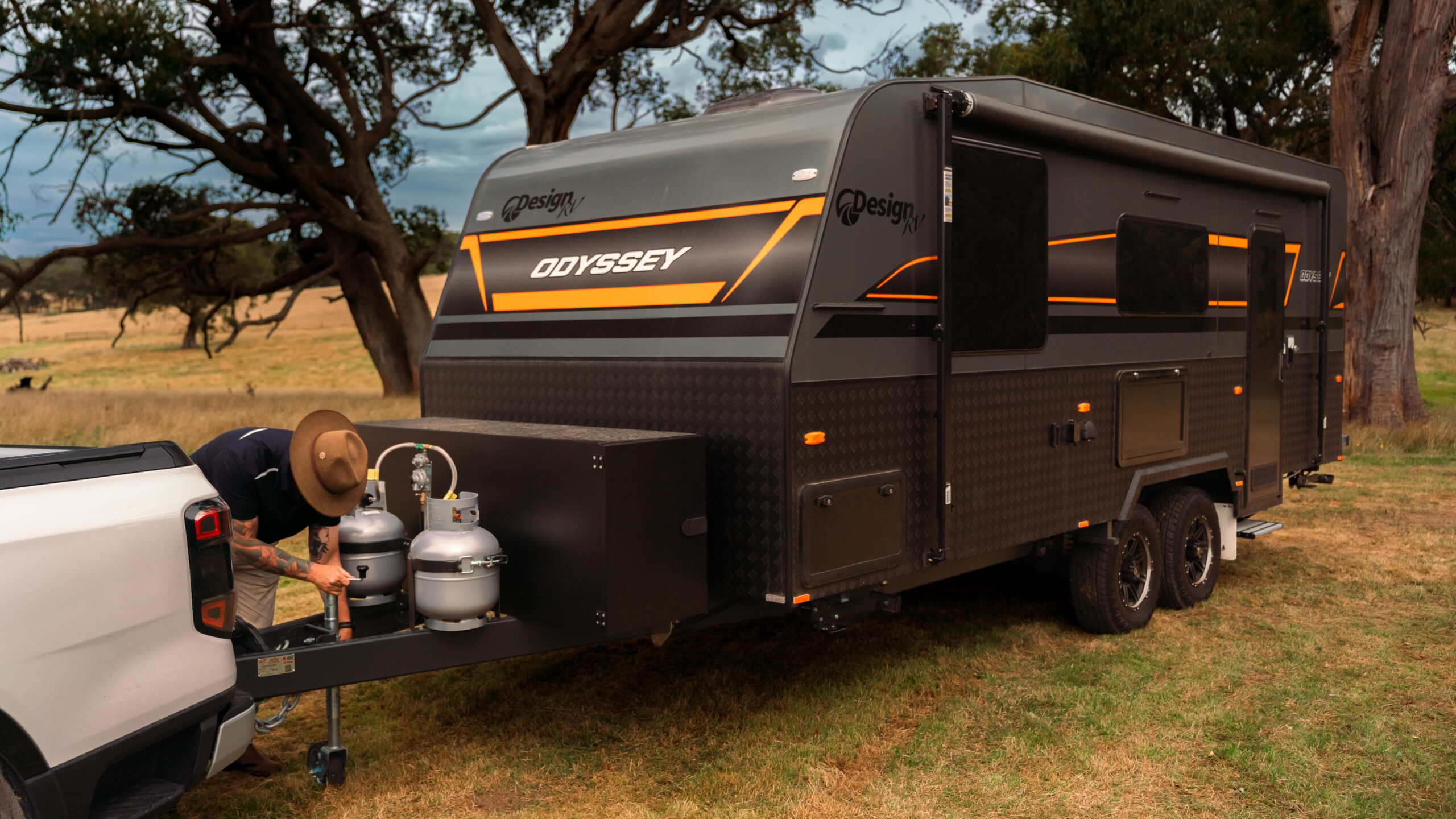 Image of DesignRV Odyssey 2026 Model Caravan Exterior Towing